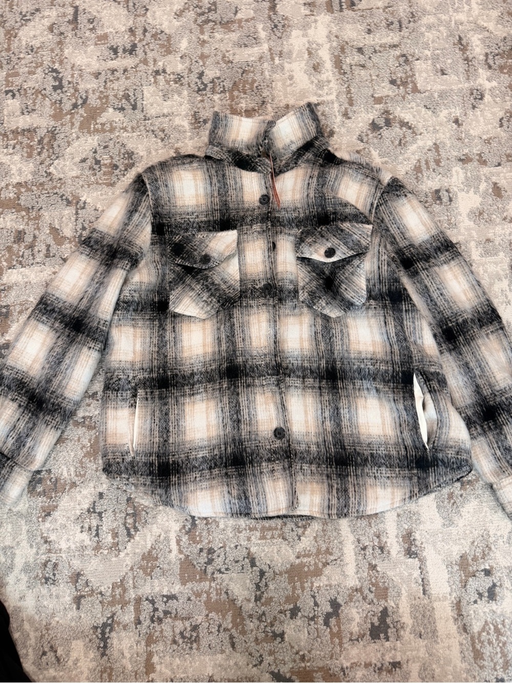 Plaid wool jacket